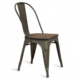 Industrial chair Bistro Wood Antique