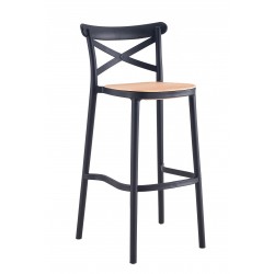 Synthetic Rattan High Stool