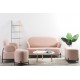 Reposapiés sofá Clair Loveseat de diseño minimalista