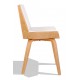 Nordic Plywood S chair with leatherette and maple wood cushion